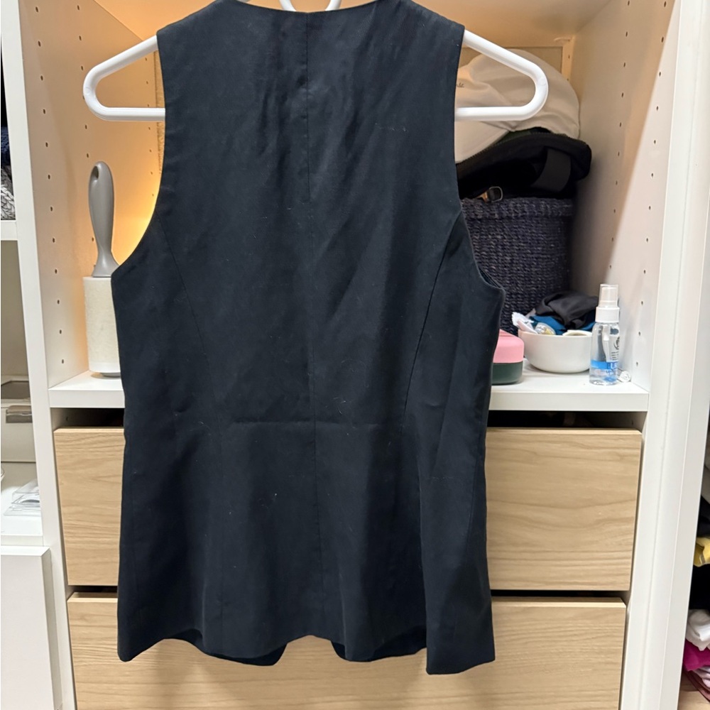 Madewell Black Scoop vest -NWOT - Picture 2 of 6
